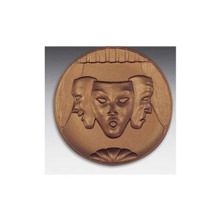 Emblem D=50mm Schauspieler, bronzefarben in Kunststoff fr Pokale und Medaillen