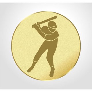 Emblem D=25mm Schlagball, goldfarbig