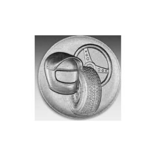 Emblem D=50mm Schnupfer, silberfarben in Kunststoff fr Pokale und Medaillen