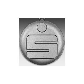 Emblem D=50mm Sparkasse, silberfarben in Kunststoff fr Pokale und Medaillen