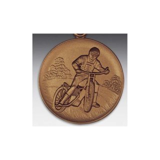 Emblem D=50mm Speedway, bronzefarben in Kunststoff fr Pokale und Medaillen