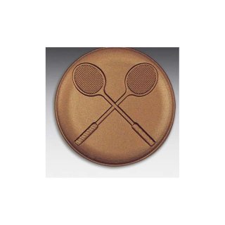 Emblem D=50mm Squash, bronzefarben in Kunststoff fr Pokale und Medaillen