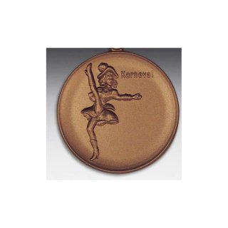 Emblem D=50mm Tanzmariechen,  bronzefarben, siber- oder goldfarben