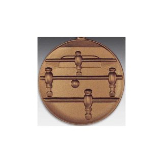 Emblem D=50mm Tischfussball, bronzefarben in Kunststoff fr Pokale und Medaillen