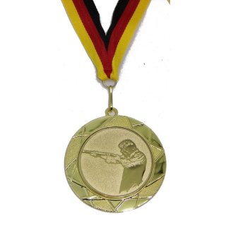 Medaille D=70mm  Schieen Tontauben, Inkl. Band