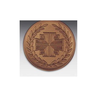 Emblem D=50mm Turnerbundabzeichen, bronzefarben in Kunststoff fr Pokale und Medaillen