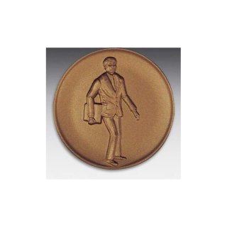 Emblem D=50mm Vertreter, bronzefarben in Kunststoff fr Pokale und Medaillen