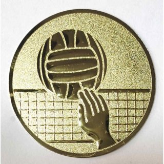 Emblem D=50mm Volleyball, goldfarbig