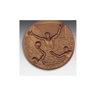Emblem D=50mm Wasserball, bronzefarben in Kunststoff fr Pokale und Medaillen