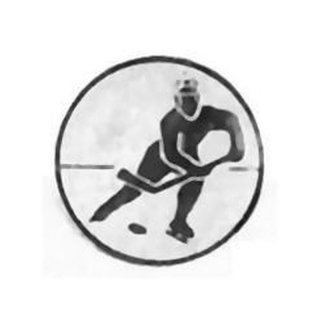 Emblem D=50mm silber-farben Eishockey