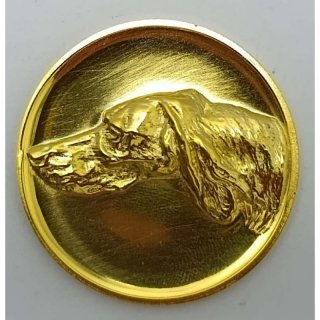 Emblem Setter   50mm, goldfarben in Metall