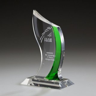 Emerald Potomac Kristallglas Award 230mm inkl. Gravur