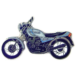 Euro-Roller Shop Pin YAMAHA XJ 650 silb./blau Mod.83*