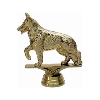 Figur Schferhund gold  107mm