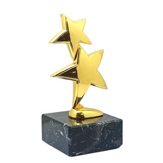 Figur 2 Sterne goldfarben 18 cm