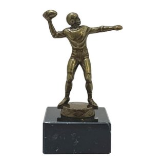 Figur American Football Bronzefarben Metall 140mm