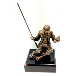 Figur Angler mit Route H=14cm inkl. Gravur