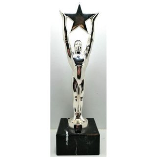 Figur Award-Stern 340mm Sterling versilbert auf Mamor Sockel