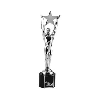 Figur Award-Stern,   Preis ist incl.Text & Logogravur, keine weiteren Kosten