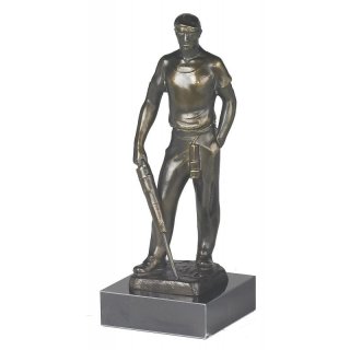 Figur Bergmann  bronziert 27cm