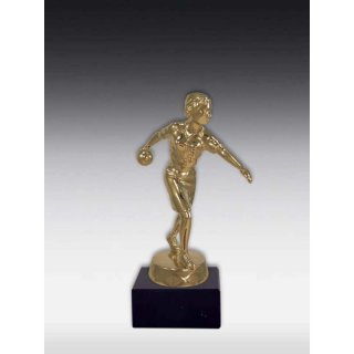 Figur Bowling Frau - Bowlerin Bronze