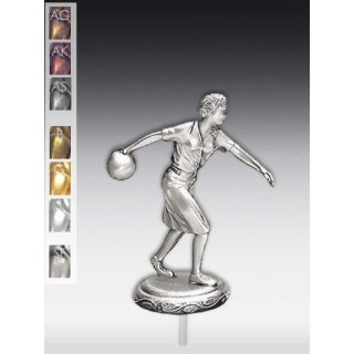 Figur Bowling Frau - Bowlerin Glanz-Gold