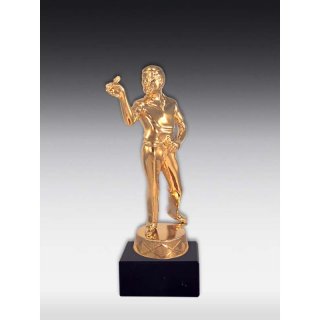 Figur Dartwerfer Bronze, Glanz-Gold, Glanz-Silber oder  Versilbert-geschwrzt ca. 15cm