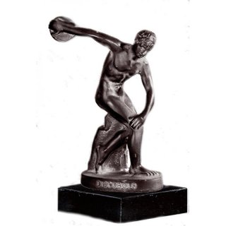 Figur Discobol von Myron  bronziert 24cm