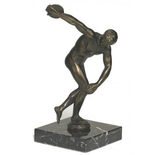 Figur Discobol von Myron  bronziert 29cm
