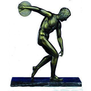Figur Discobol von Myron  bronziert 44cm