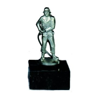 Figur Feuerwehrmann bronziert 12cm