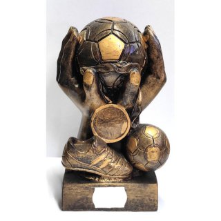 Figur Fussball bronzefarben 145mm