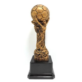 Figur Fuball bronzefarben 23 cm