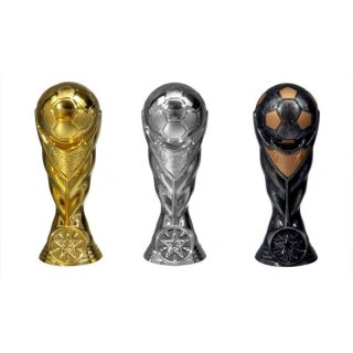 Figur Fussball silber H.140mm