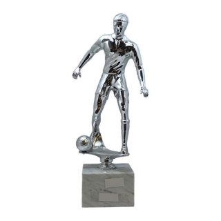 Figur Fu�ball silberfarben H=37 cm 2,1 kg