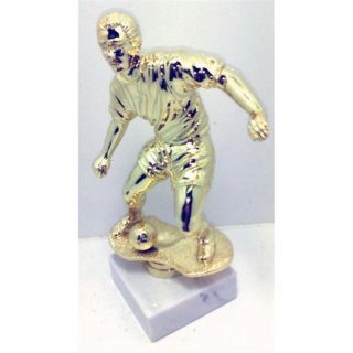 Figur Fussballspieler 23cm goldfarben