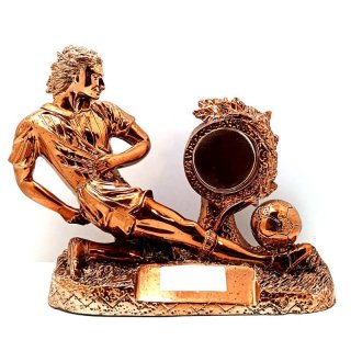 Figur Fussballspieler Bronziert H=22cm