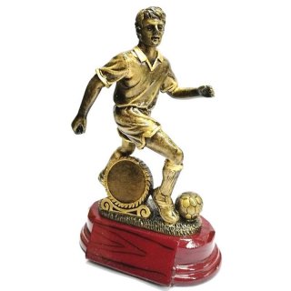 Figur Fuballspieler mit Ball 15,5 cm inkl. Gravur