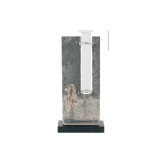 Figur H=245mm Radsport aus Metall - Marmor - Glas, Gravur im Preis enthalten.