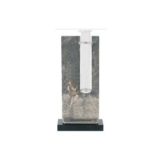 Figur H=245mm Tanzmariechen aus Metall - Marmor - Glas, Gravur im Preis enthalten.
