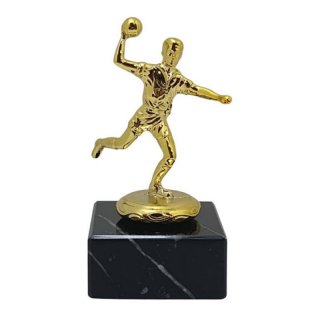 Figur Handball Metall goldfarben 125 mm