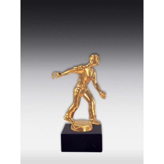Figur Hufeisenwerfer Bronze, Glanz-Gold, Glanz-Silber oder  Versilbert-geschwrzt ca. 15cm
