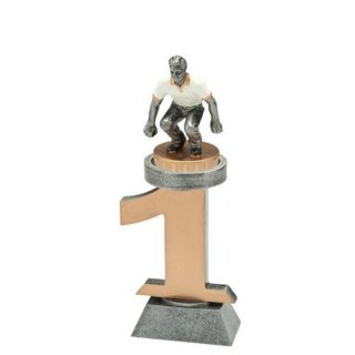 Figur Jeu de boules, auf Stnder Monaco 1. Platz h=200mm inkl. Wunschgravur