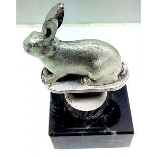 Figur Kaninchen Alt-Silber 12 cm incl. einer Gravur