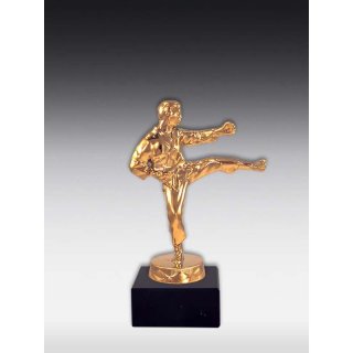 Figur Karatekmpfer Glanz-Gold