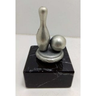 Figur Kegel mit Ball in Silber geschwrtzt incl Gravur