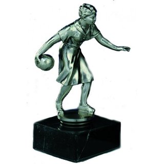 Figur Keglerin  bronziert 15cm