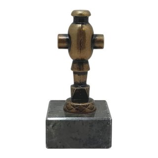 Figur Kicker Bronzefarben Metall 135mm