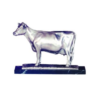 Figur Kuh 210X300mm  bronziert  incl. einer Gravur