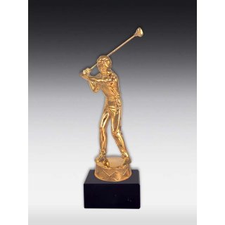 Figur Golfer Bronze, Glanz-Gold, Glanz-Silber oder  Versilbert-geschwrzt ca. 15cm
